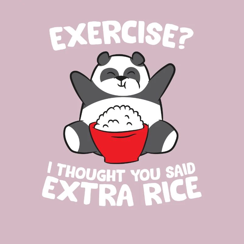 Funny Panda Exercise I Thought You Said Extra