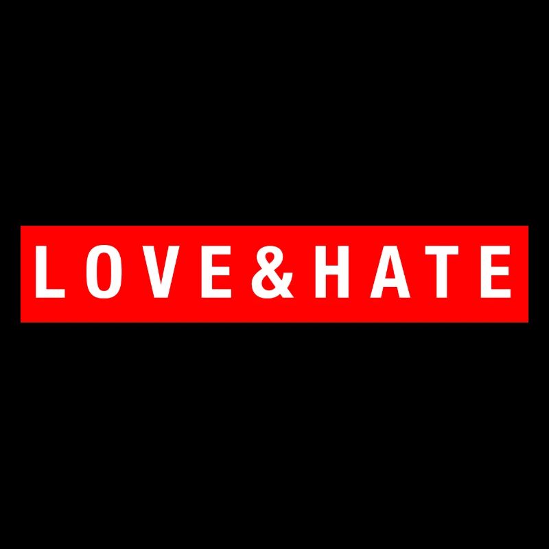 LOVE&HATE (Blanc/Rouge)