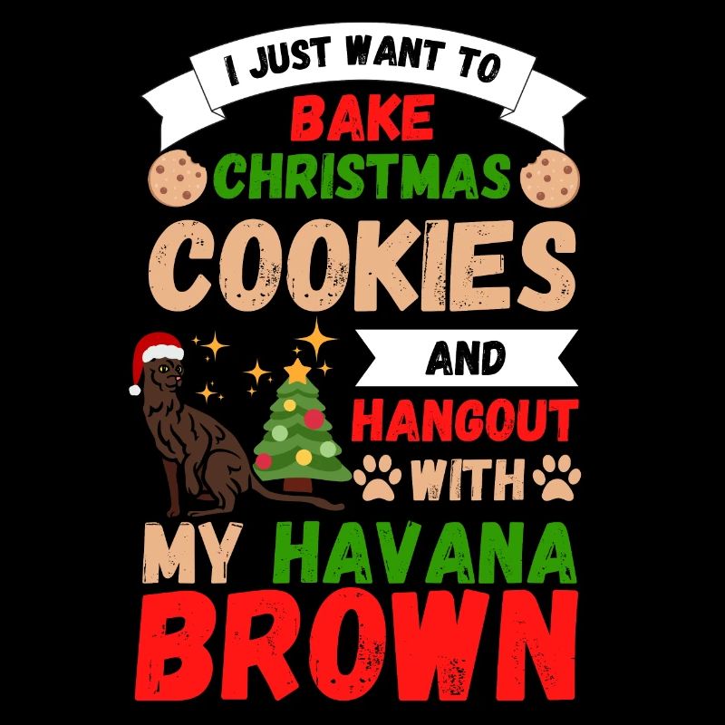 Noël La Havane chat cuisson biscuits avec chat