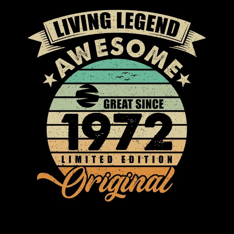 1972 Geburtstag Retro Orginal