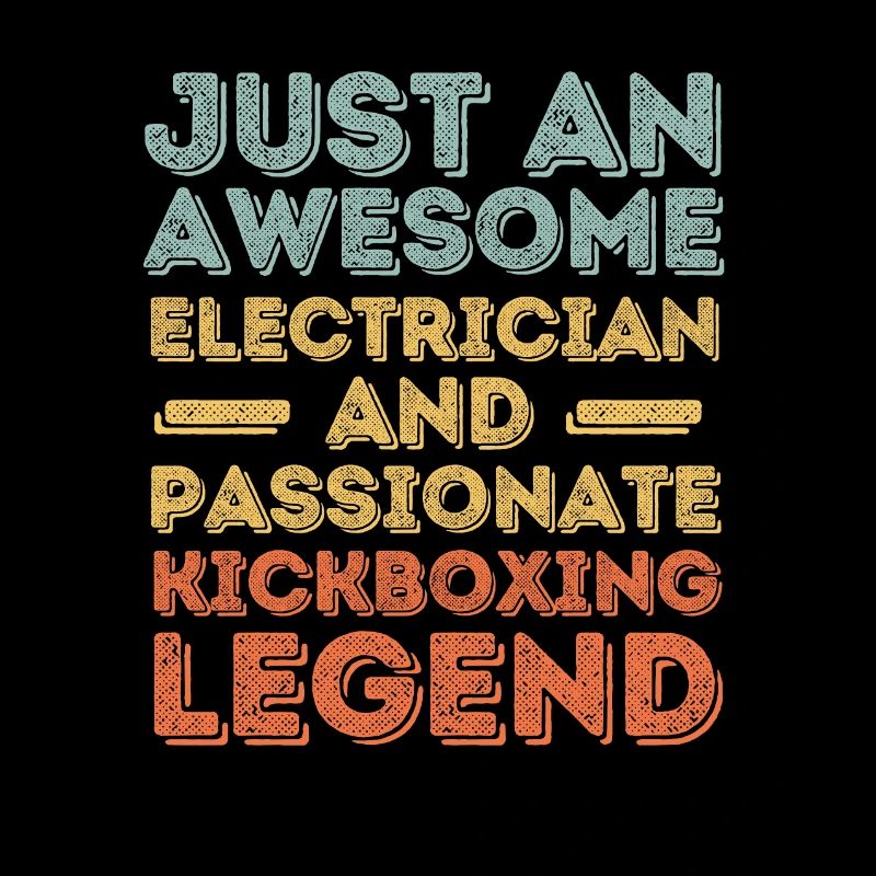 Electrician Kickboxing retro