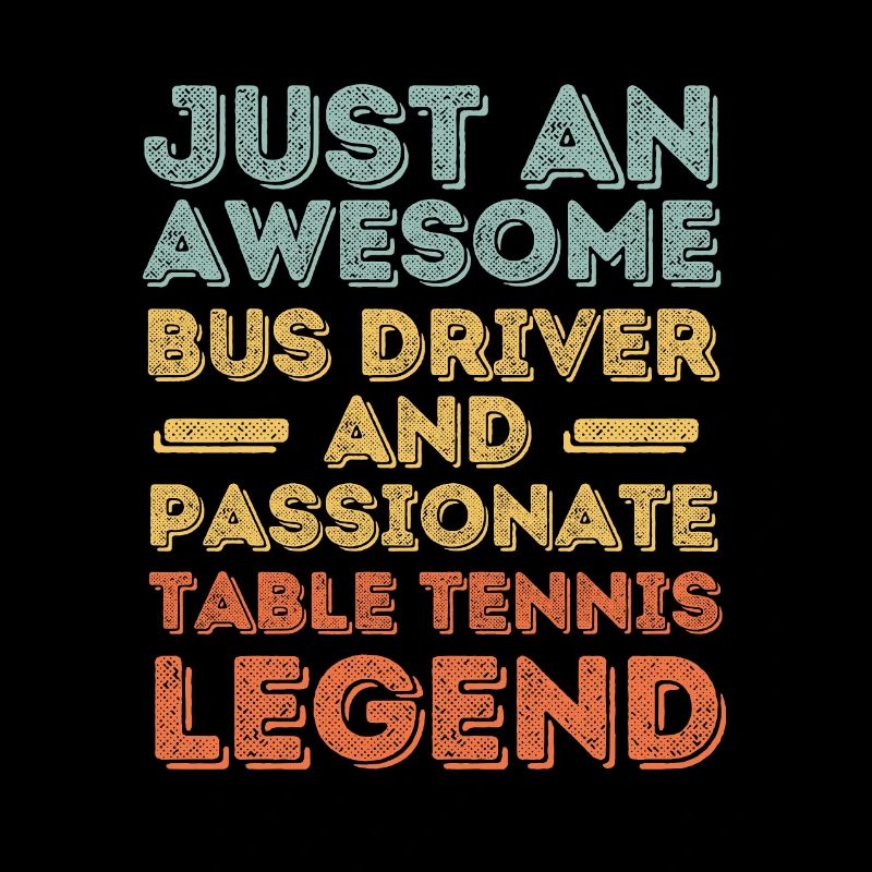 Bus driver table tennis retro