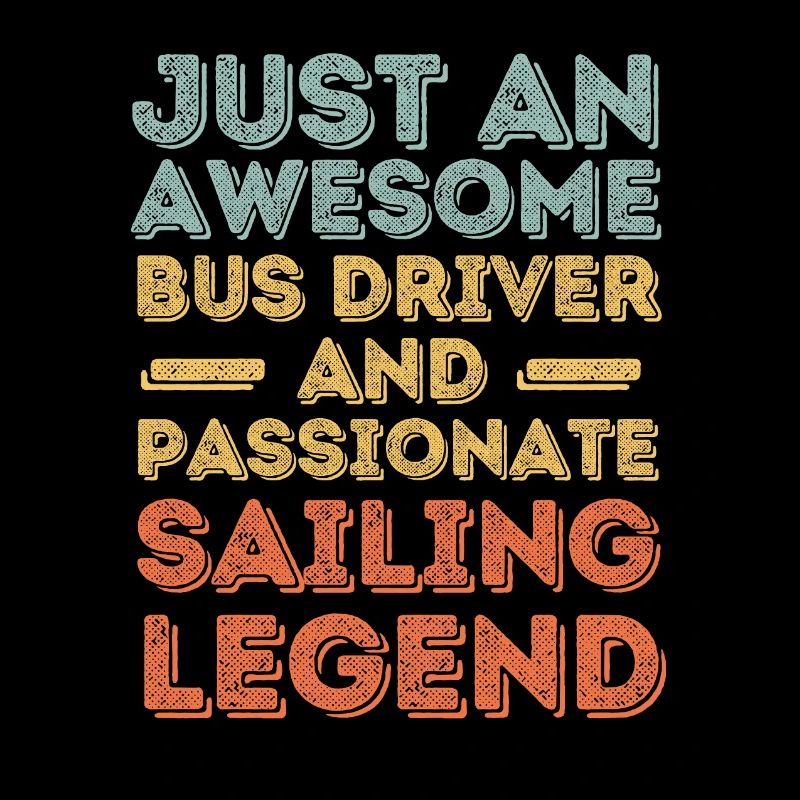 Bus driver sailing retro