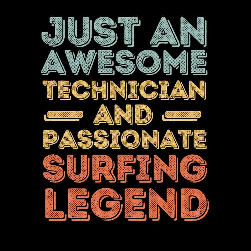 Technician Surfing retro