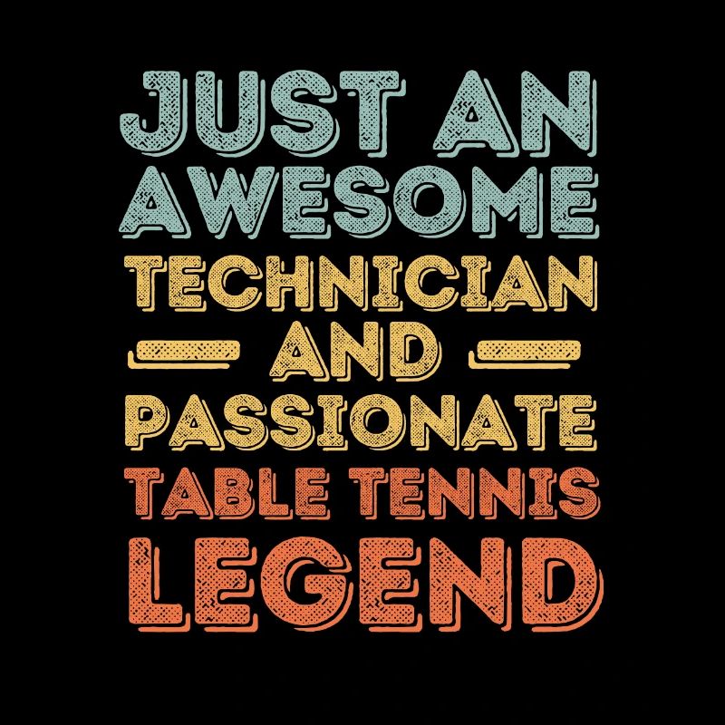 Techniker Tischtennis retro