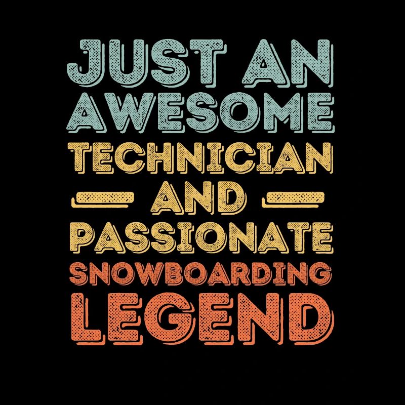 Technicien Snowboard rétro