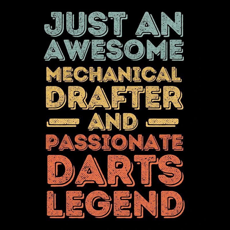 Technical draughtsman darts retro
