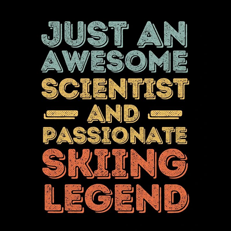 Scientifiques ski rétro