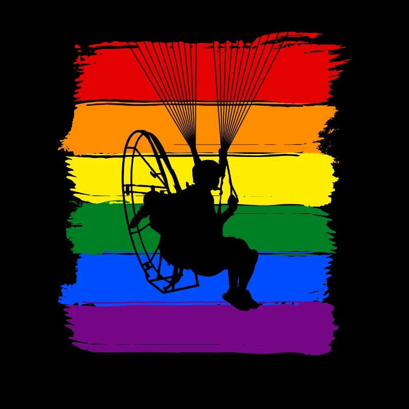 Paramotoring LGBTQ Pride