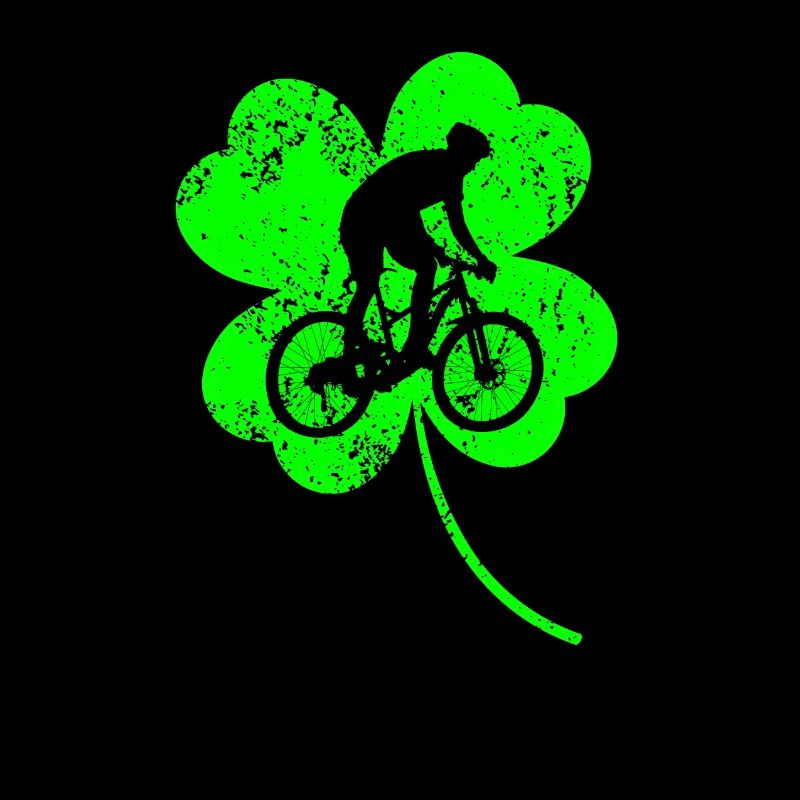 Trèfle de la Saint-Patrick à vélo