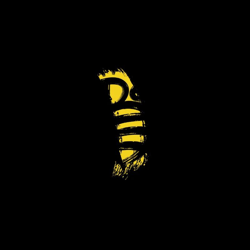 Sei immer nett - Biene - abstrakt - Grafik Kunst