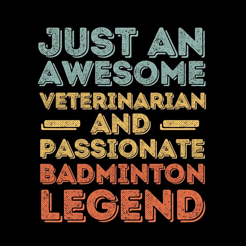 Tierarzt Badminton Legende retro