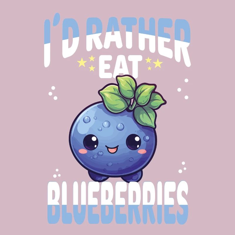 Blaubeere Kawaii