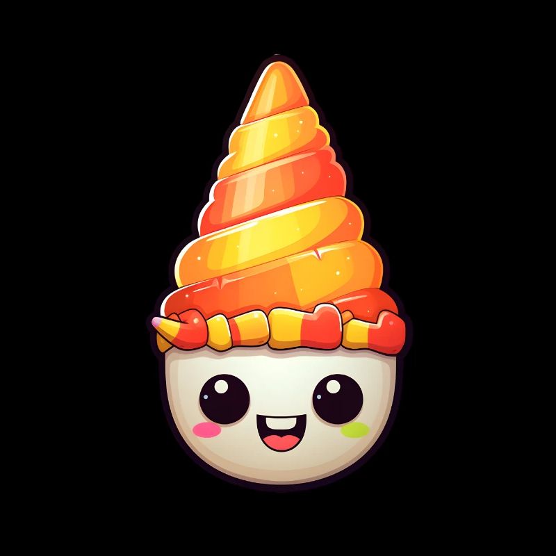 Candy Corn Halloween Kawaii