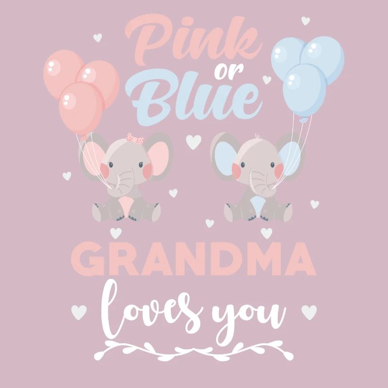 Rosa oder blauer Oma Elefant