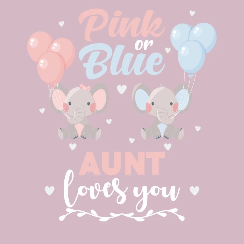 Rosa oder blaue Tante Elefant