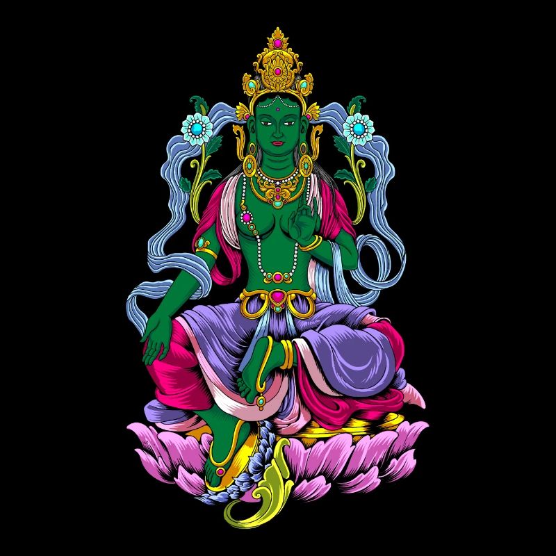 Bouddhisme Dieu Bodhisattva Tara Verte