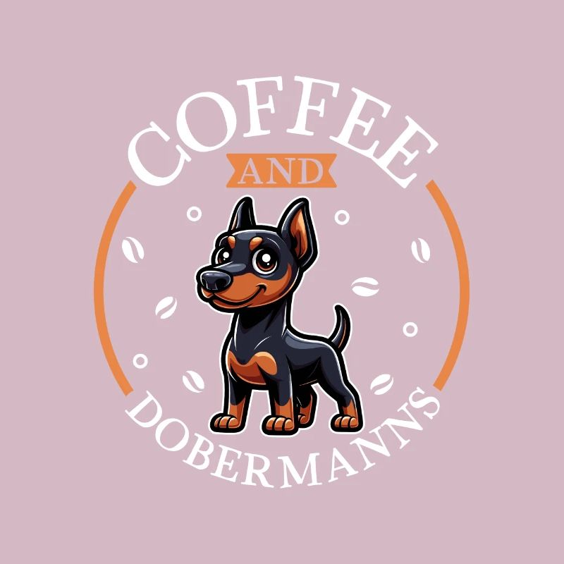 Kaffee und Dobermann