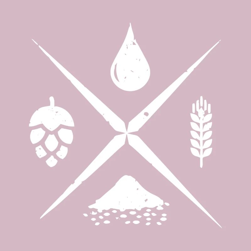 Cadeau de houblon d’orge d’eau et de levure