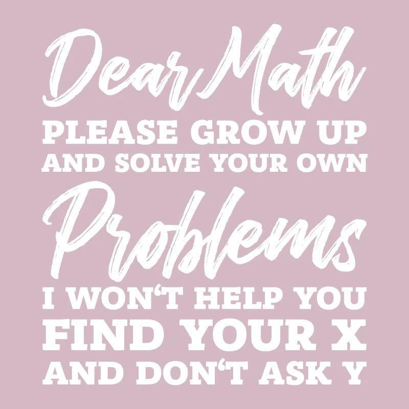 Math problems math saying gift