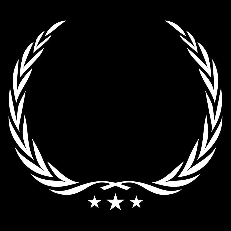 wreath laurel symbol blank