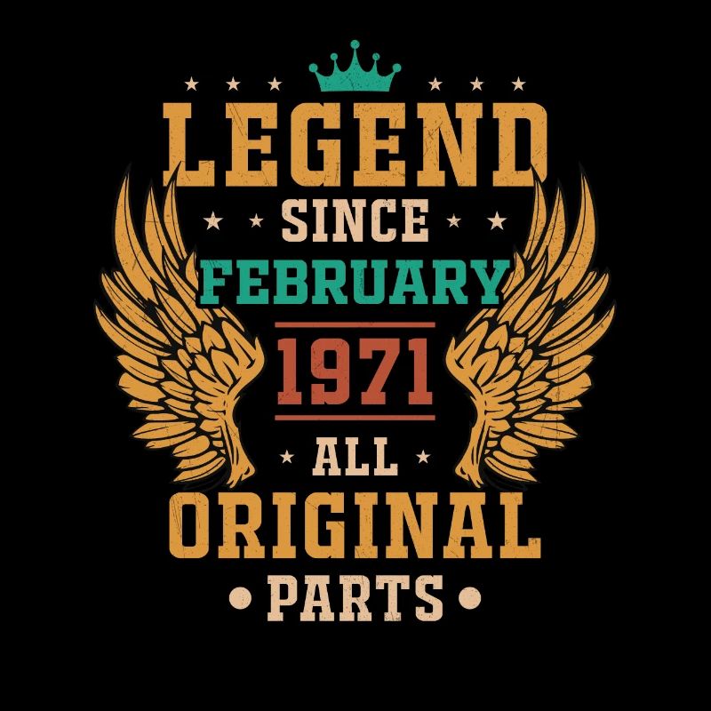 Legende seit Februar 1971 Geburtstagsgeschenk