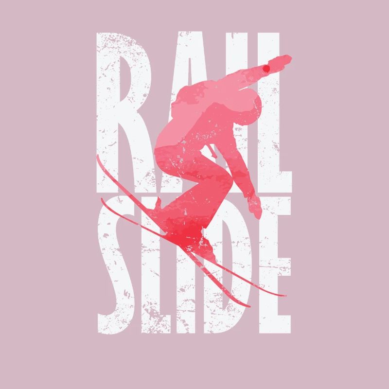 Rail Slide Skiing