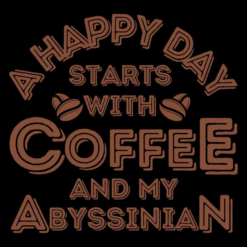 Abessinier Katze Kaffee Cafe