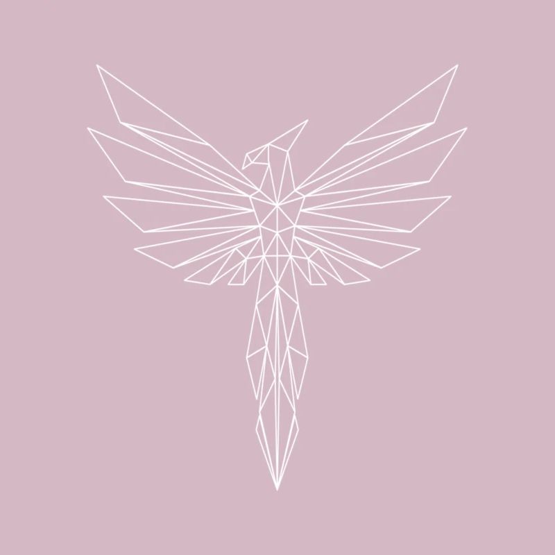 Cadeau de conception d'aigle oiseau phoenix phoenix polygone