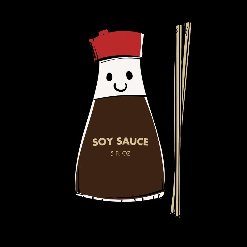 Soy Sauce Bottle Condiment Asian Chopsticks