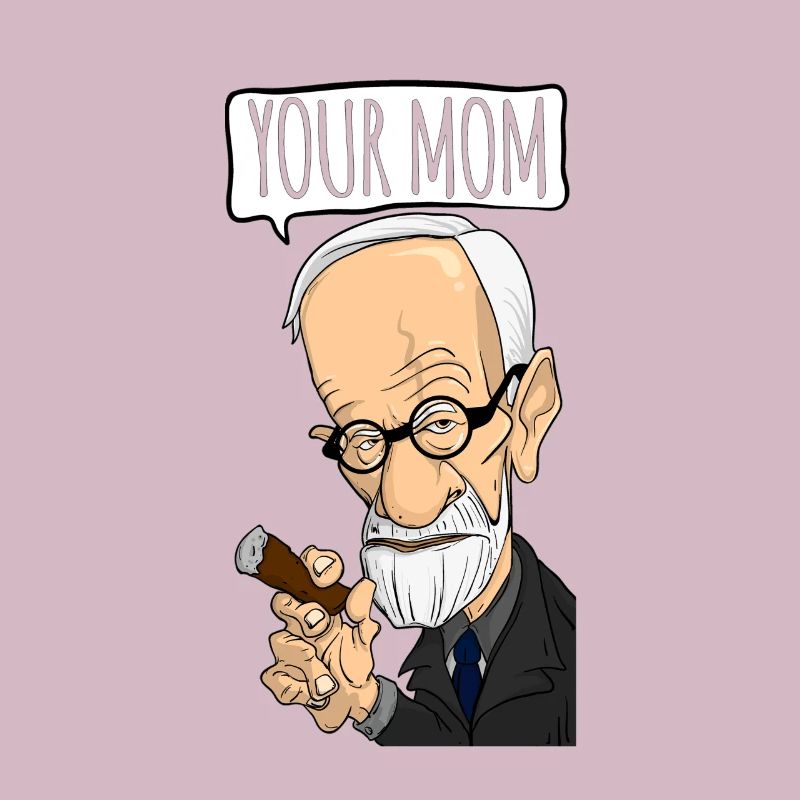 Deine Mutter - Freud Psychoanalytics Gift Pun