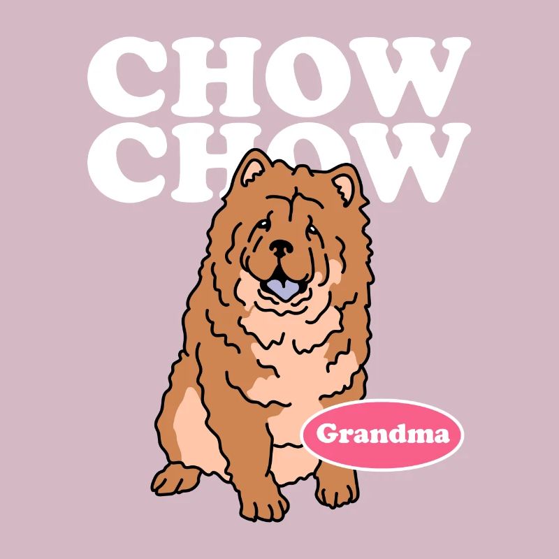 Chow Chow Grand-mère | Cadeau de propriétaire de chien de chien