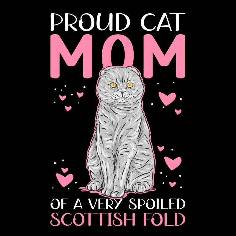 Écossais Chat à oreilles pliantes Maman Cat Cadeau
