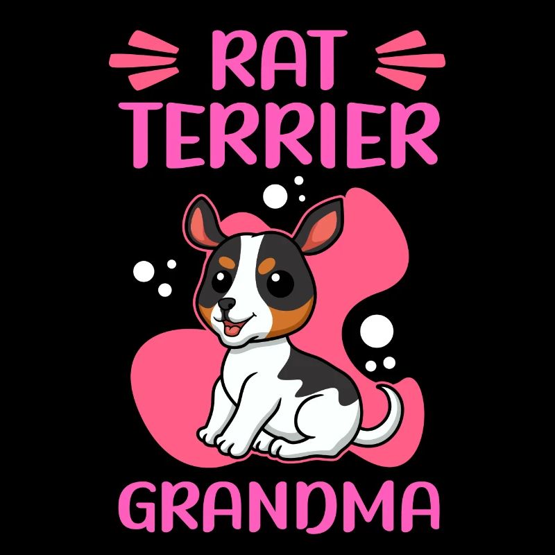 Rat Terrier Grand-mère Chien Chien Propriétaire Cadeau