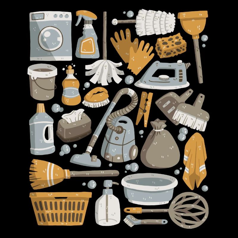 House cleaning - cleaning, mopping, cleaning