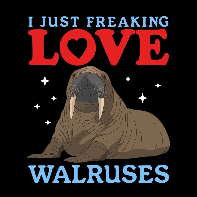 Walross Walrosse Walroß Walrus Geschenk