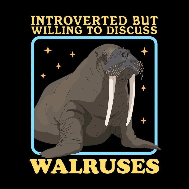 Walross Walrus Walroß Walrosse Geschenk