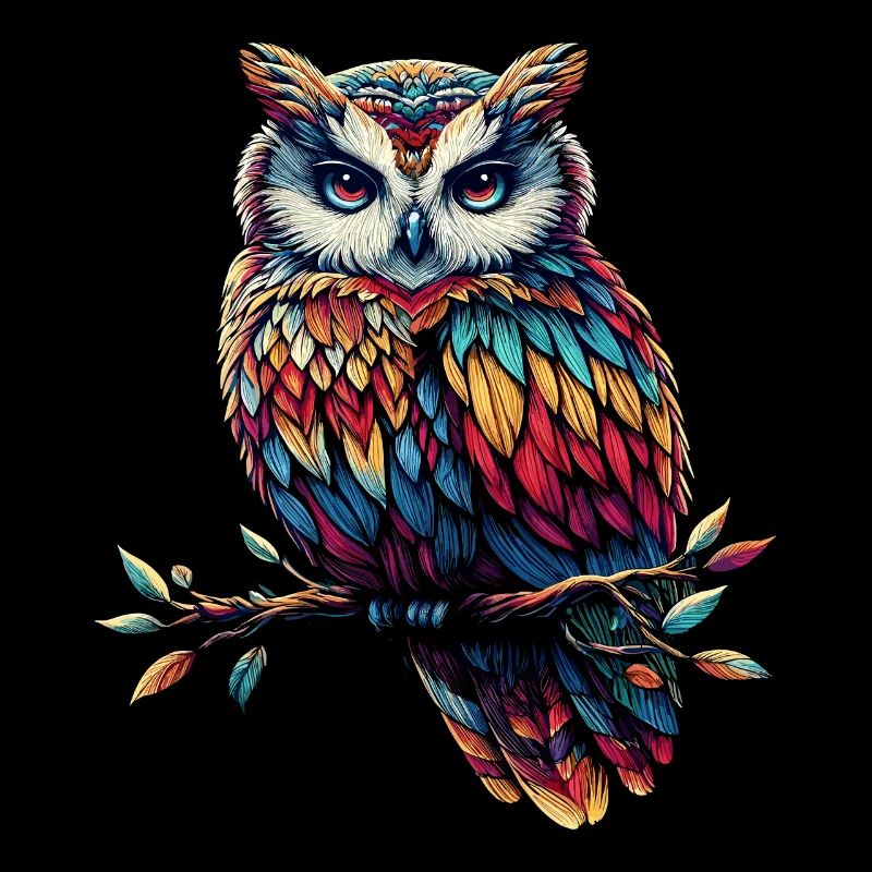 Eule Kunst Geschenk Geburtstag