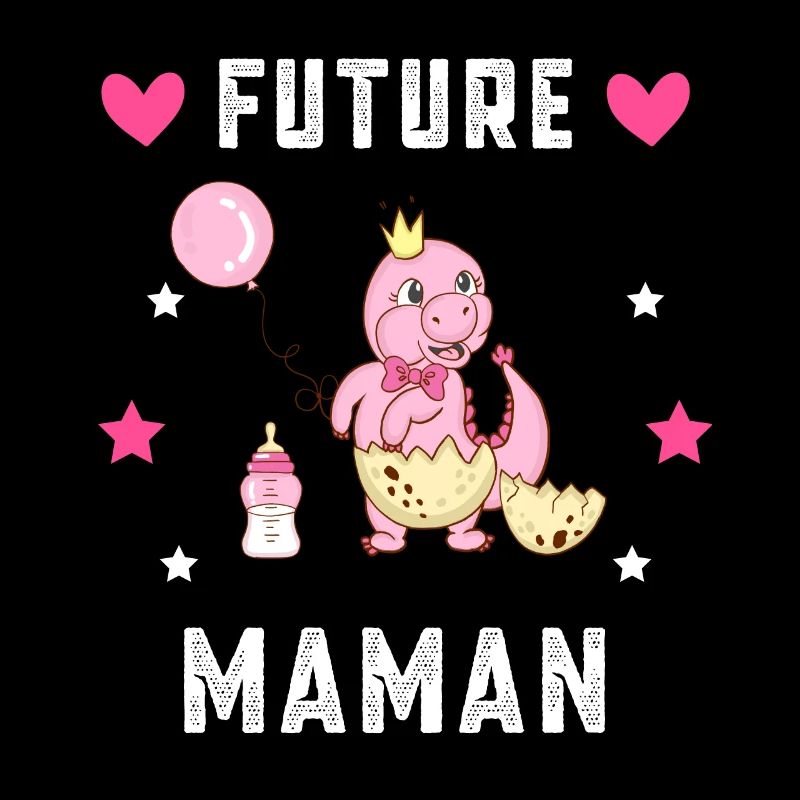 Future maman dinosaure annonce grossesse mère