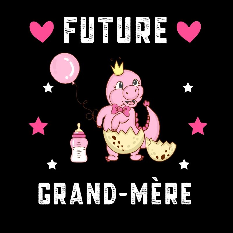 Future grand-mère dinosaure annonce grossesse
