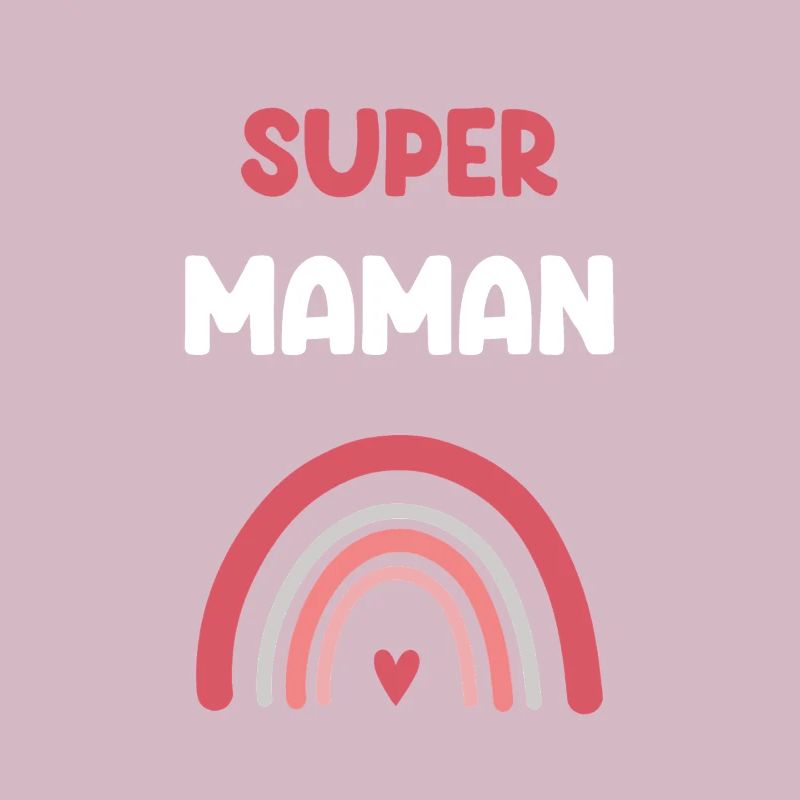 Supermama Regenbogen Mutter Geschenk