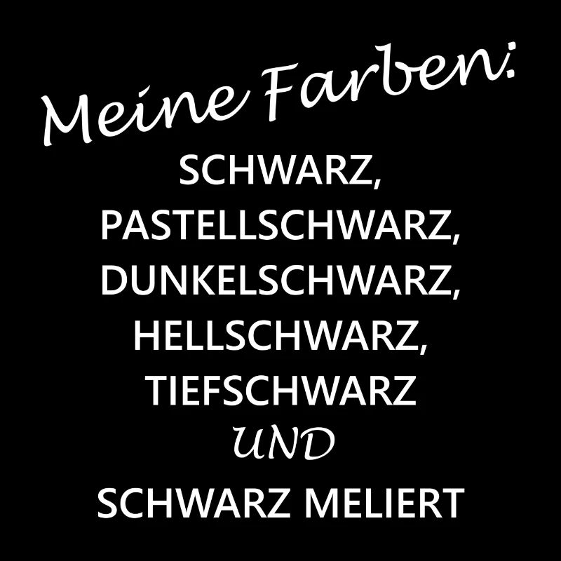 Meine Farben Schwarz