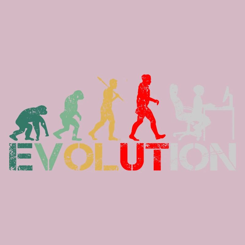 Computer Nerd Programmeur Evolution drôle