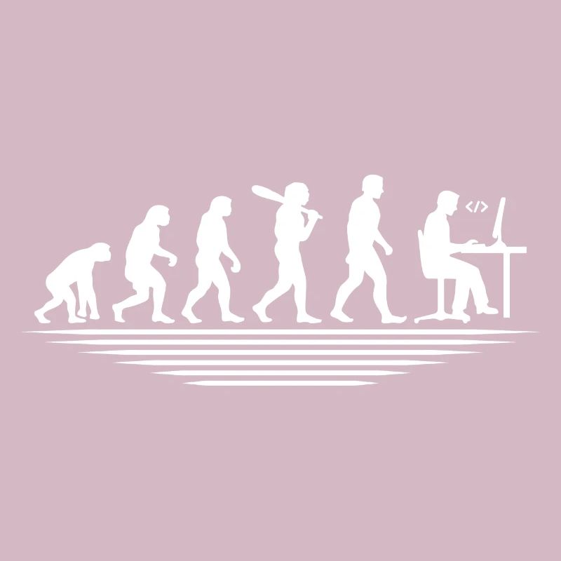 Coffee Coding Evolution Codeur Développeur Nerd Coffe