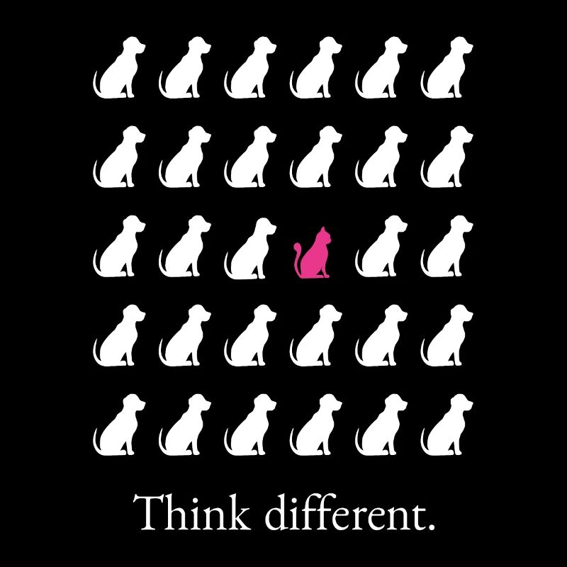 Think different with cats