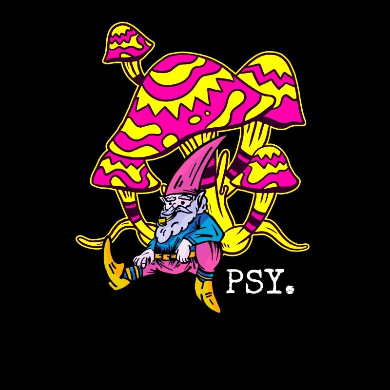 Magic Mushrooms Psychedelic Neon