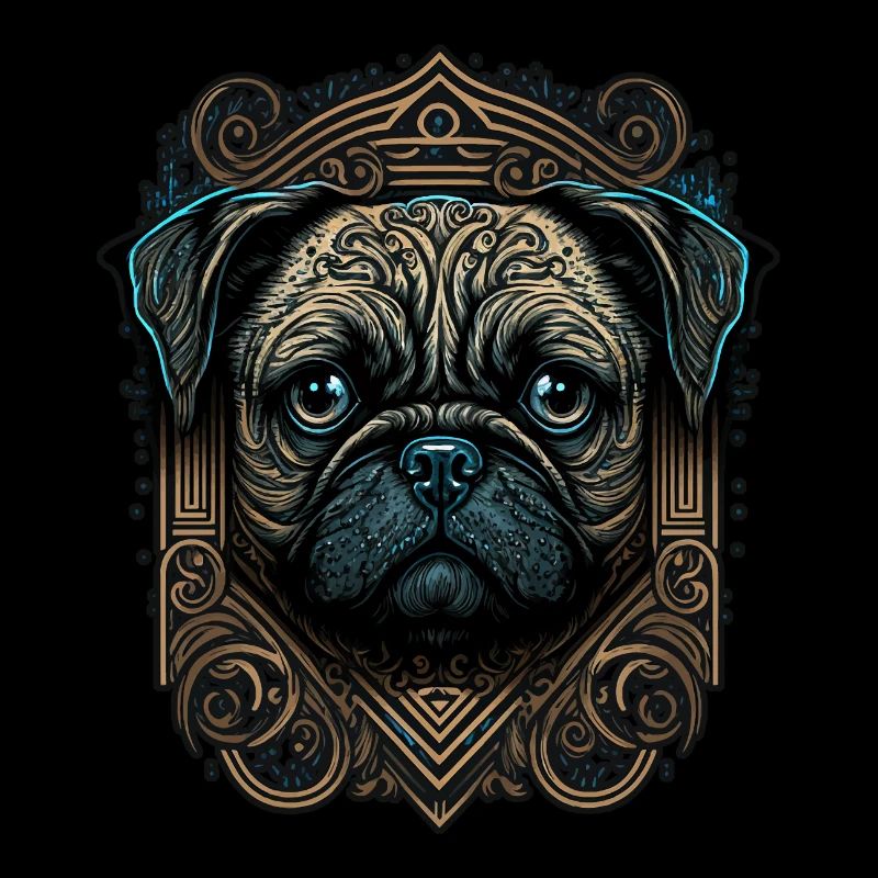 Pug Dog Art