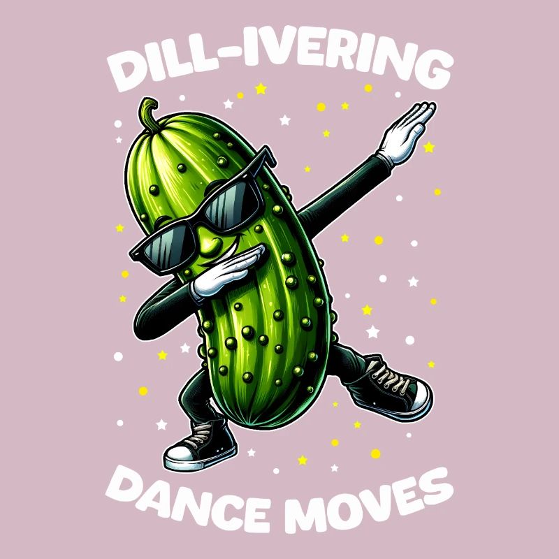Drôle Concombre Dabbing Danse