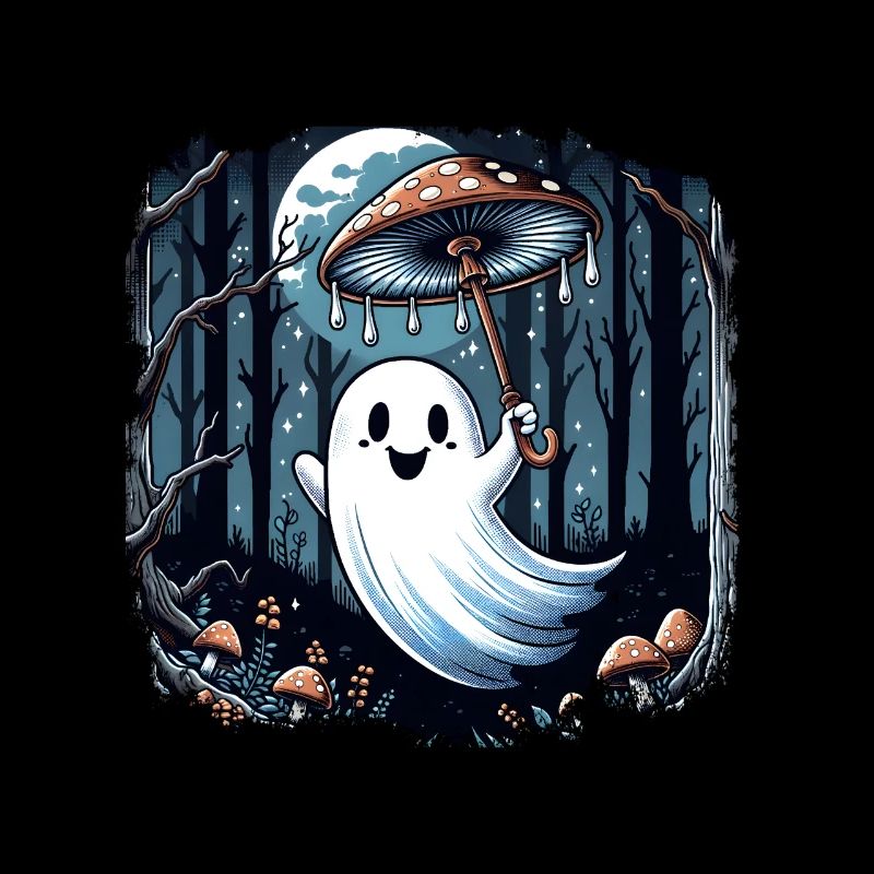 Cottagecore Goblincore Ghost Mushroom Aesthetic