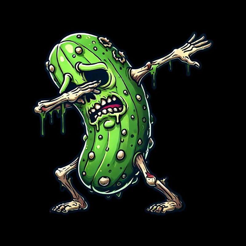 Halloween Sour Cucumber Zombie